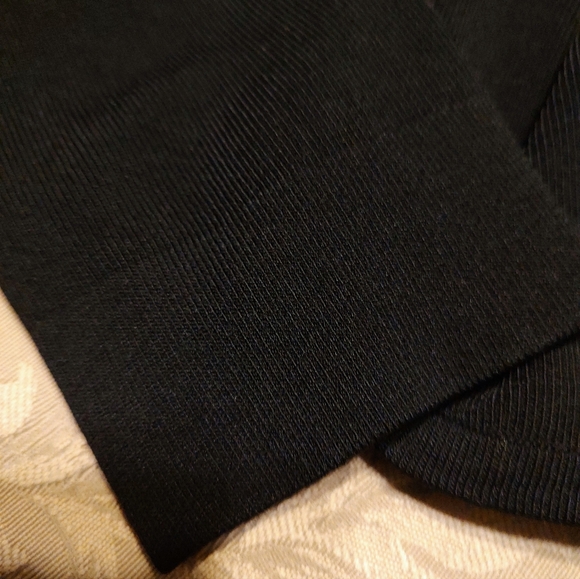 🐈‍⬛🖤🐈‍⬛ Elegant Silky Vtg Max Studio Onyx Black Cropped Cardigan Jacket - S - Picture 11 of 12